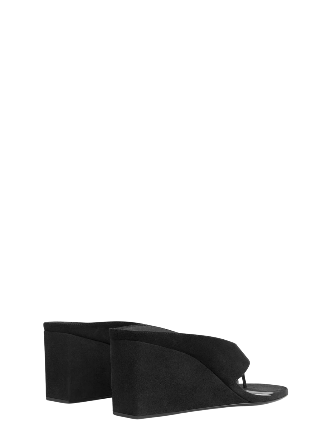 Alaïa - Cube Thong Mules In Suede Goatskin