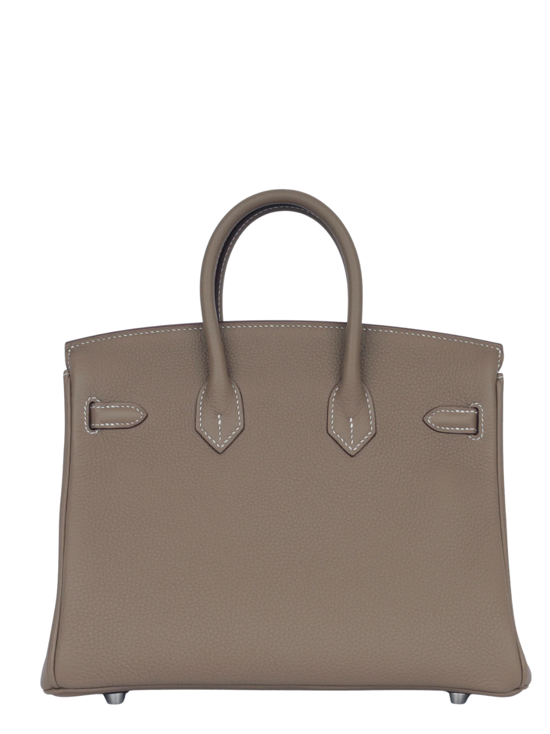 Hermès Birkin 25 Etoupe In Togo Leather Palladium Hardware