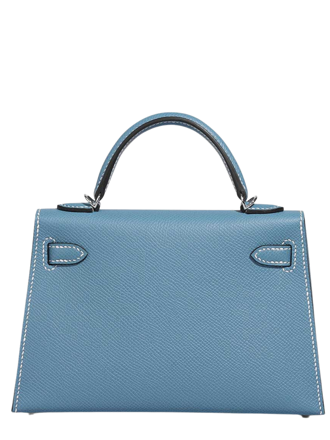 Hermès Mini Kelly Bleu Jean in Epsom Palladium Hardware