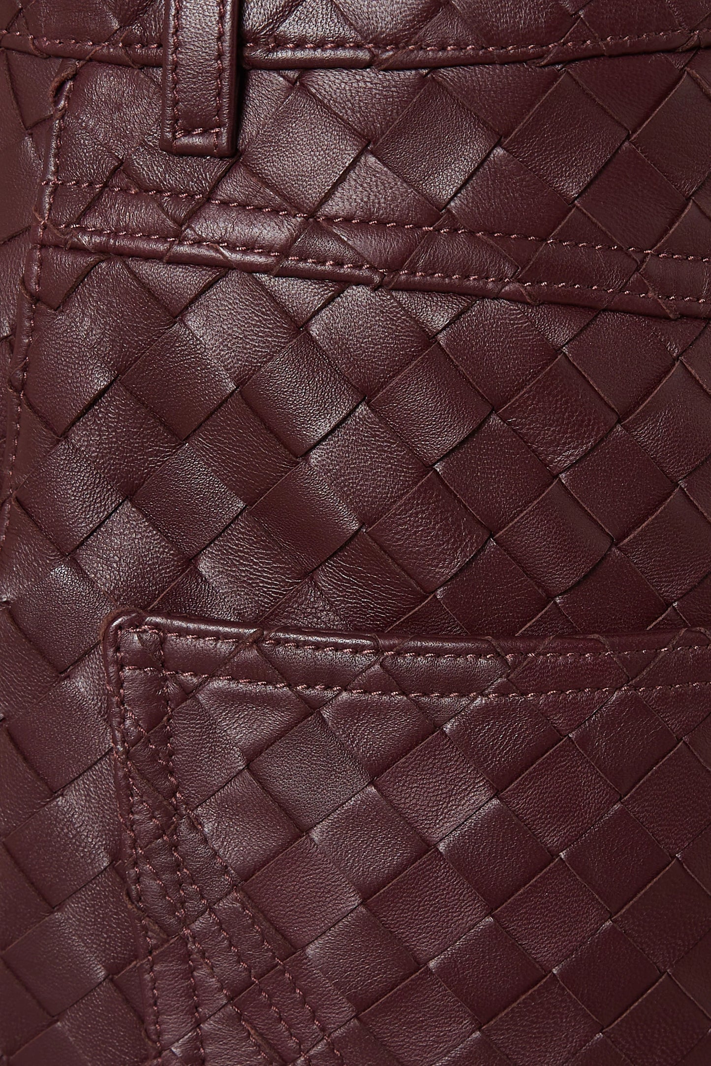 Bottega Veneta - Straight-leg Pants in Intrecciato Leather