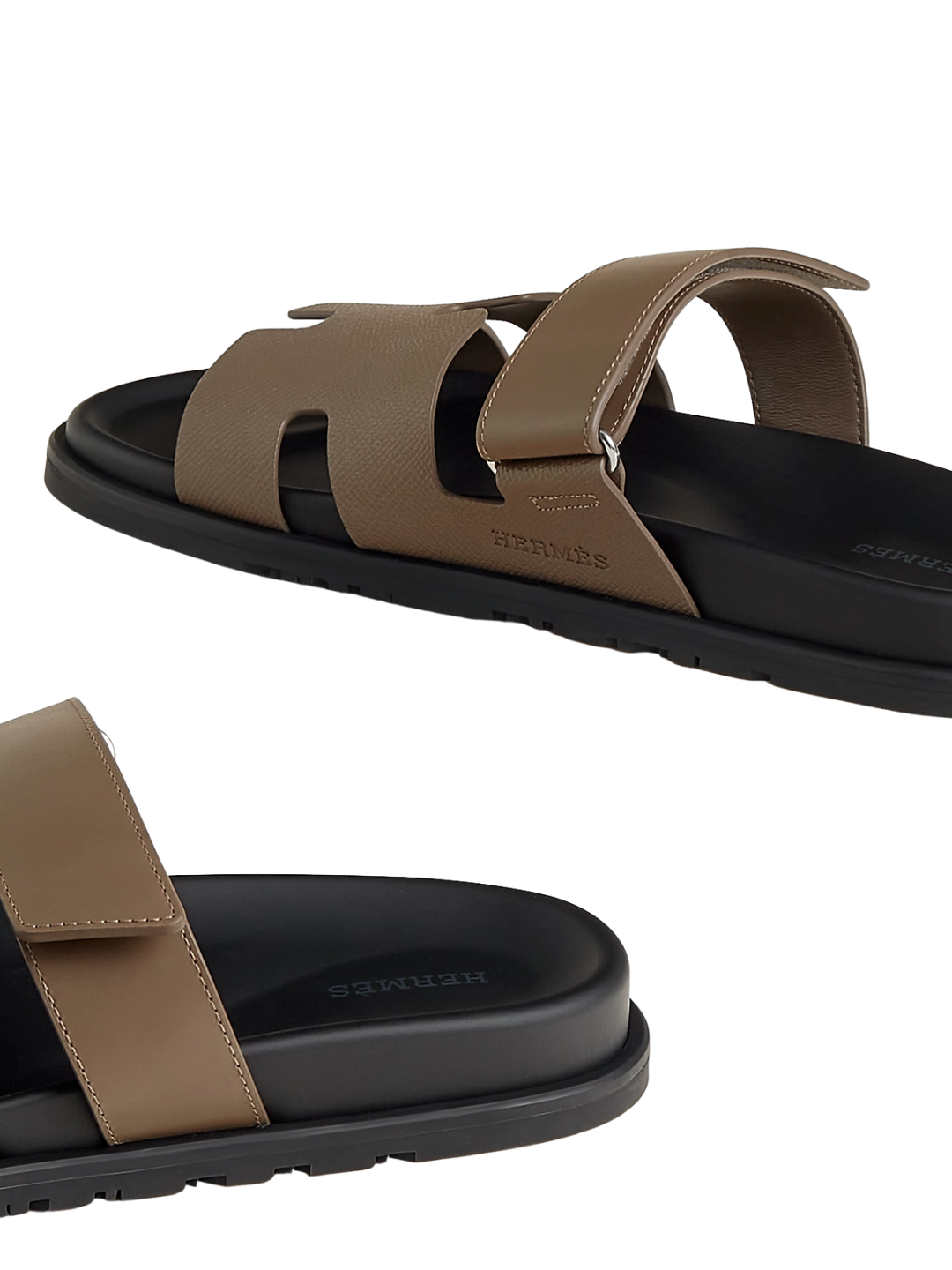 Hermès - Chypre sandal in étoupe