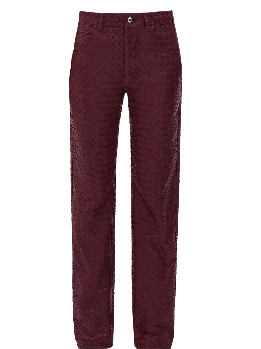 Bottega Veneta - Straight-leg Pants in Intrecciato Leather