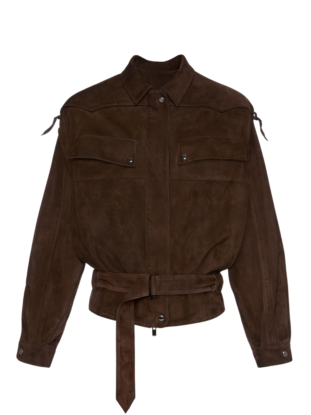 Magda Butrym - Cargo jacket in brown suede