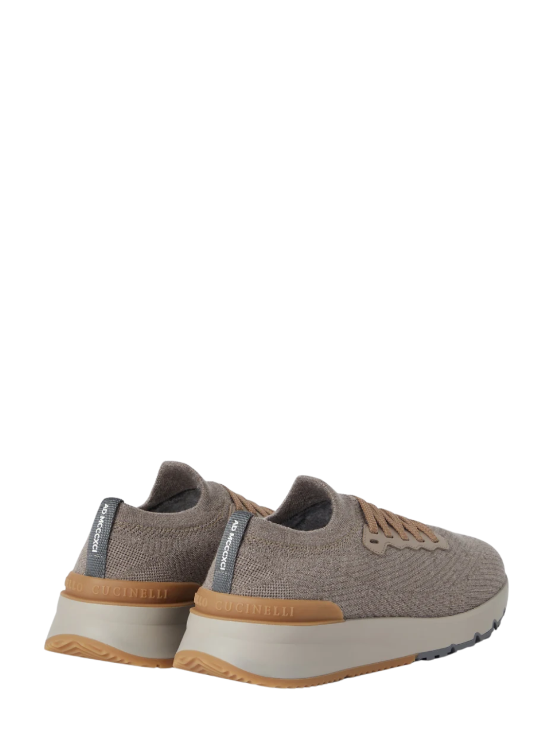 Brunello Cucinelli - Wool Knit and Semi-Polished Calfskin Runners