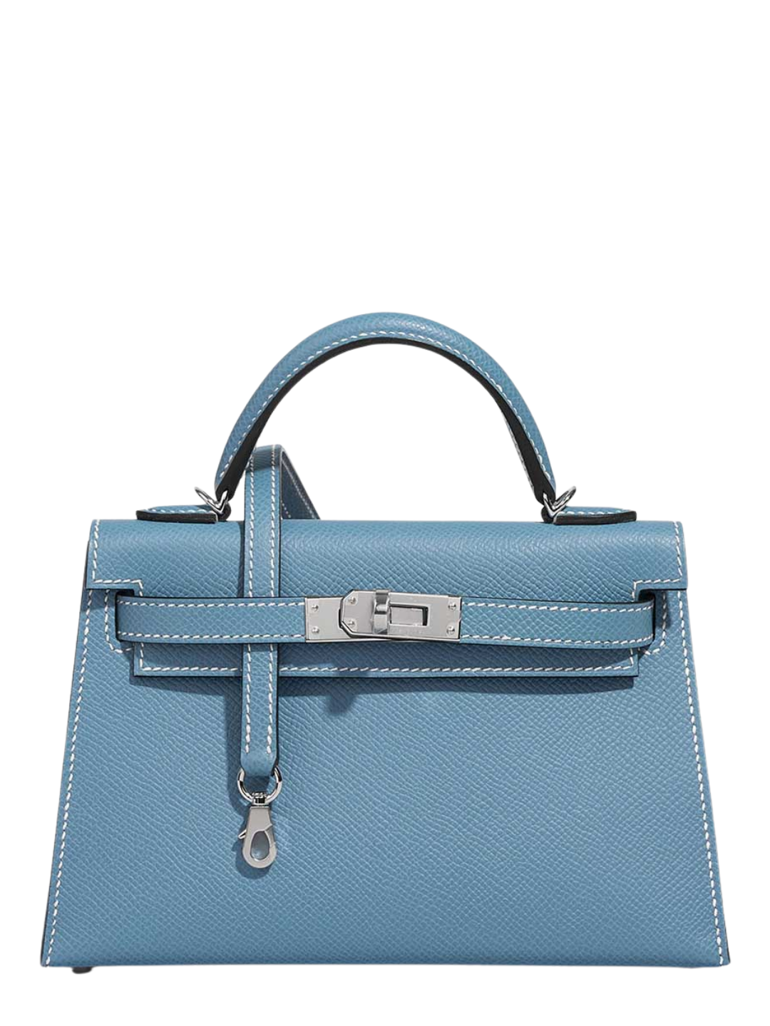 Hermès Mini Kelly Bleu Jean in Epsom Palladium Hardware