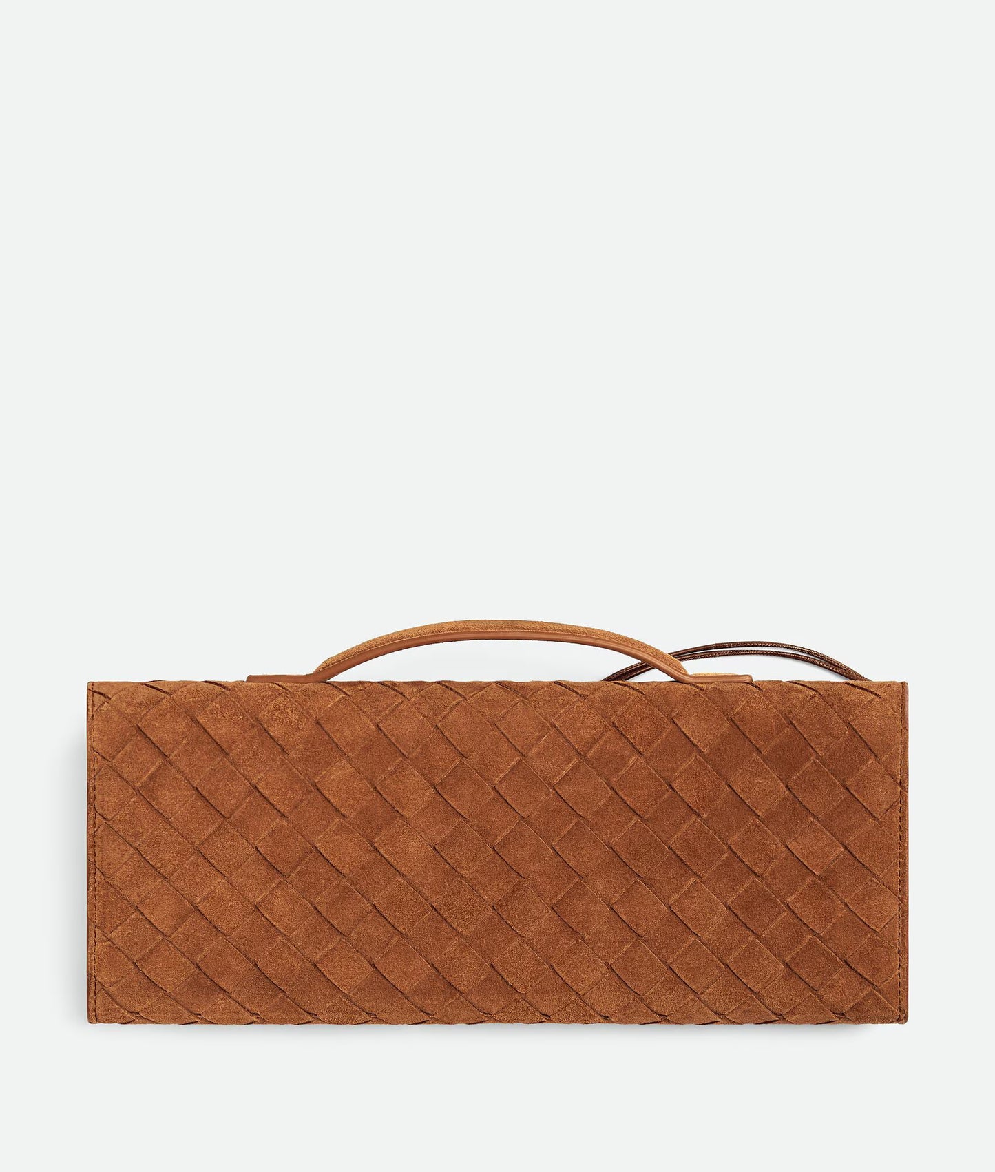 Bottega Veneta - Andiamo Clutch In Brown Suede