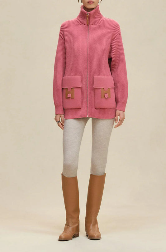 Hermès Wool Knit “H” Jacket Cardigan